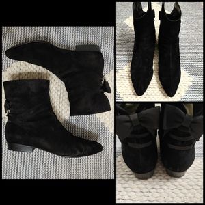 RARE🦄 vintage Versace suede ankle boots 9.5